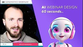 How to set up a branded webinar with AI in 60s with Univid