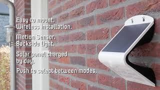 Luceco Solar Guardian Wall Light With PIR