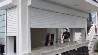 Motorized Storm Shutters