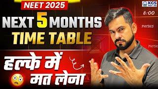 Next 5 Month Time Table To Crack NEET 2025 By SSP Sir | Physics by Sachin Sir | NEET 2025 | KGS NEET