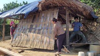 Demolish old house, expand foundation to prepare to build new wooden house