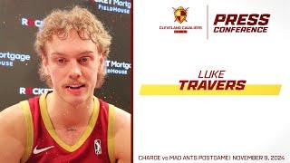 Luke Travers Speaks To Developmental Focuses, Cavaliers' Belief In Him After Cleveland Charge Debut