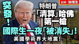 突發! 特朗普「清算」哈佛第一槍 國際生一夜「被消失」！美國學術界大地震！