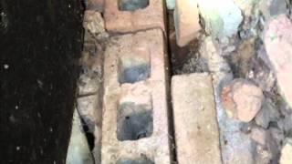 Tip Top HI Unstable Block Foundation Wall In Crawlspace