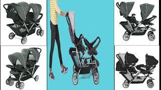 Graco DuoGlider Double Stroller | Lightweight Double Stroller with Tandem Seating, Glacier