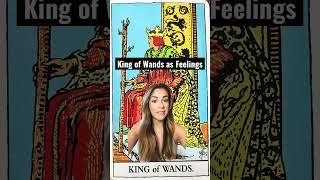 Tarot Cards as Feelings: King of Wands #shorts #tarotcardmeaning #howdotheyfeel