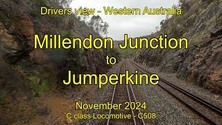 Drivers view WA, Millendon Junction to Jumperkine, Nov 2024