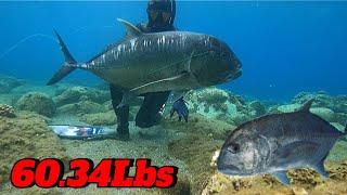 SPEARFISHING PHILIPPINES || MONSTER GIANT TREVALLY || BANTON ROMBLON || PB!