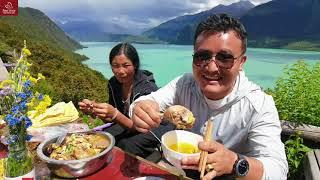 How Pretty Himalayan Women Cook? What She Cook for Me? Natural Food with Great View, This is Life