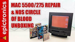 Rare PowerPC Mac 5500/275 Repair & NOS Broken Sword/Circle of Blood unboxing