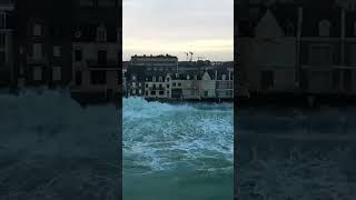 Highest tides in the world #shorts #ocean #tides #france #trending #interesting #amazing_facts