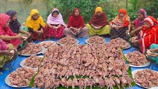 300 Whole Chicken Spicy Roast & Pulao - Pulao Rice & Chicken Cooking for 500+ Villagers