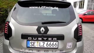 Dacia Duster Unique von LZParts mit LED Bremslicht und Flash Modul in Aktion