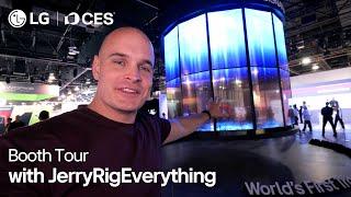 LG at CES 2025 :  Booth tour with JerryRigEverything I LG