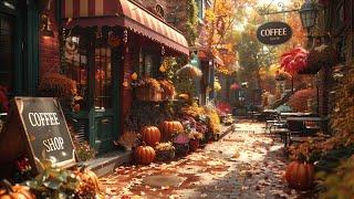 Nostalgic Cozy Autumn Street | Exquisite Slow Jazz for Positive Mood