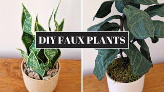  DIY Faux Plant Ideas: Crafting Realistic Snake Plants & Fiddle-Leaf Figs 