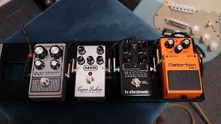 5 Distortion Pedals Comparison (TC, DOD, BOSS, LINE6, MXR)