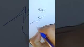 Habiba #name #sign #signature #h #habiba #style new name style signature