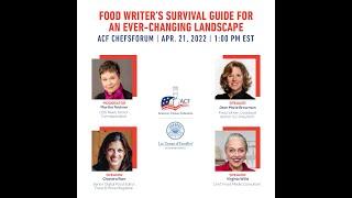 ChefsForum: Food Writer’s Survival Guide for an Ever-Changing Landscape