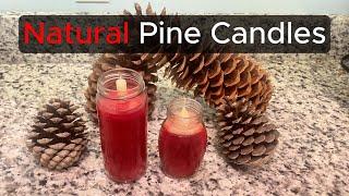 DIY Christmas Scented Candles ️With Natural Pine Sap~ Voice Over