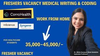 Remote Job Opportunities for BPharm Freshers | Work from Home Jobs in Medical Writing & Coding