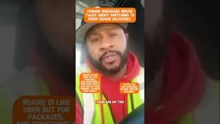 Former Rideshare Driver Talks About Switching to Doing Roadie Deliveries  #roadie