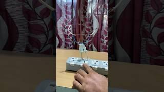 Electrical Experiment :- Connecting phase and Neutral wires - What happens? Don’t try at home #short