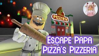 Escape Papa Pizza's Pizzeria! (SCARY OBBY) -Roblox Gameplay Walkthrough No Death [4k]