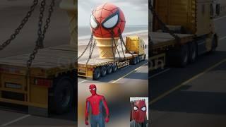Superheroes giant  Es cream avengers Marvel & DC #marvel #avengers #spiderman#shorts#robot
