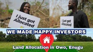  EXCITING NEWS: We Made Happy Landowners! Land Allocation In Owo, Enugu | Affordable Land in Enugu