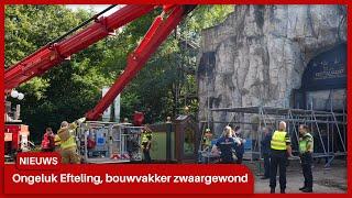 Ongeluk bij verbouwing in De Efteling, bouwvakker raakt zwaargewond