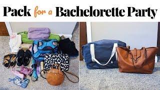 PACK WITH ME | Packing for a Bachelorette Party | Kathryn Mary