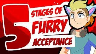 The 5 Stages of Furry Acceptance (Animation Meme)