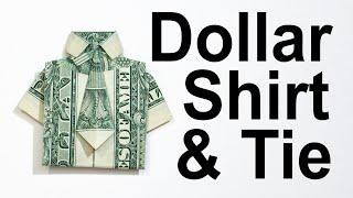 $1 Origami Shirt and Tie - How to Fold a Dollar into a Shirt and Tie