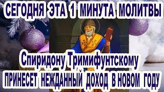 Сегодня Спиридон услышит каждого. Срочно помолись Кондак святому Спиридону Тримифунтскому 25 декабря