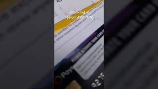 Unboxing new Payoneer card