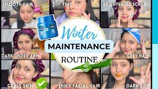 WINTER MAINTENANCE ROUTINE:Self care & Pamper Routine +  10 beauty care Tips | Kirantutorialz