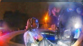 Crazy Woman Attacks Officer During Arrest