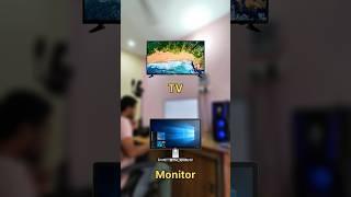 Monitor vs TV #vlog #shorts #ytshorts #unboxing #dailyvlog #pc #technology #gaming #dailyvlog #yt