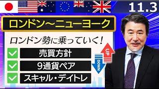 【FX｜相場分析】米雇用統計でイベントリスクを避けて指値は置かず。基本は跳ねたら売りたい方向。2023/11/3（金）