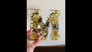 Epoxy Resin Art- Real dried flowers encased in epoxy resin