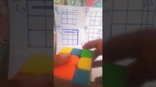 how to solve Rubik's Cube 3x3 - Cube solve magic trick formula  #shorts