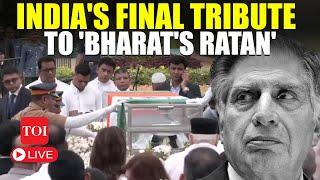 LIVE | RATAN TATA Draped In Tricolour; India Bids Farewell To 'Rare Gem | Mumbai | Final Rites