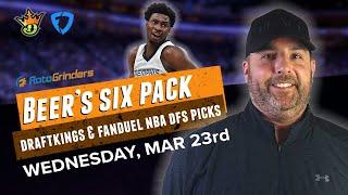 DRAFTKINGS NBA PICKS WEDNESDAY 3-23-22 | The Daily Fantasy 6 Pack