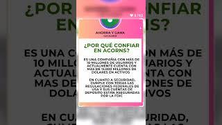 "Invierte sin darte cuenta y gana bonos cada semana con Acorns "#inversióninteligente