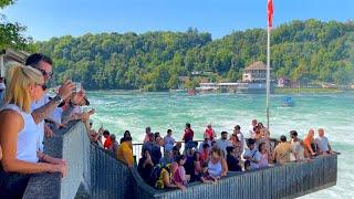 Rhine Falls 4K - The Most Powerful Waterfall in Europe, The Breathtaking Nature of Switzerland