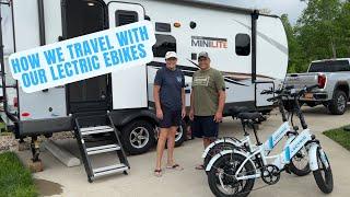 How we travel with Lectric eBikes in our RV #rvlife #werv #rockwood #lectric