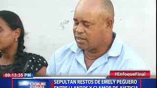 Sepultan restos de Emely Peguero entre llantos y clamor de justicia