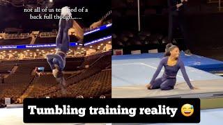 Simone Biles Exclusive Tumbling training from Gold Over America Tour - November 2024