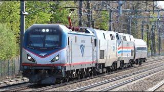 Very Rare Amtrak Trains, Awesome Horn Shows & More while Railfanning Attleboro Station!